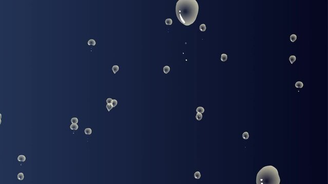bubbles background and 2d animation