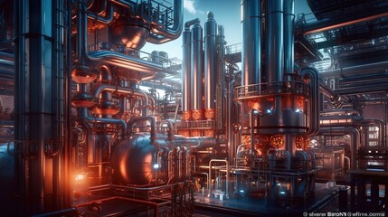 concept of future artificial intelligence industry automotive robotic digital technology manufacturing factory visual digitization
