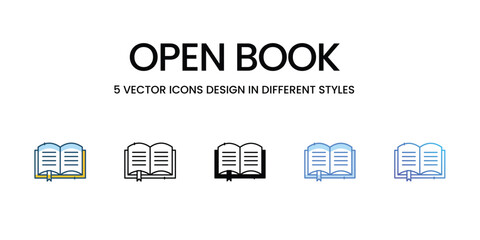 Note Icon Design in Five style with Editable Stroke. Line, Solid, Flat Line, Duo Tone Color, and Color Gradient Line. Suitable for Web Page, Mobile App, UI, UX and GUI design.
