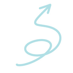 Green Arrows line Hand Drawn Doodle divider Elements line illustration, , Isolated PNG