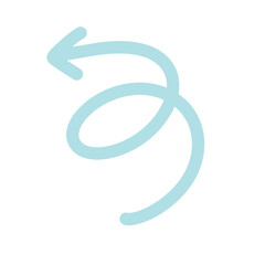 Obraz premium Green Arrows line Hand Drawn Doodle divider Elements line illustration, , Isolated PNG