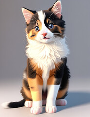 A beautiful cat generated by AI