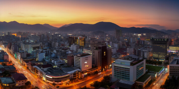 Seoul panoramic view - Generative AI
