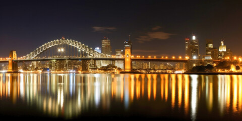 Fototapeta premium Sydney panoramic view Australia - Generative AI