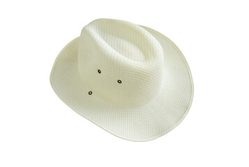 Straw hat isolated with clipping path