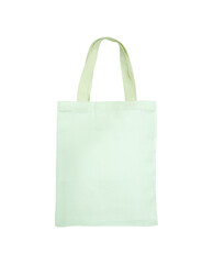 White cotton bag isolated with clipping path for mockup