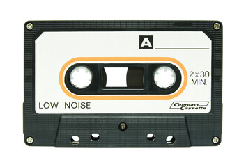 cassette tape isolated with clipping path