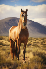Obraz premium Beautiful, majestic horse stallion on the meadow