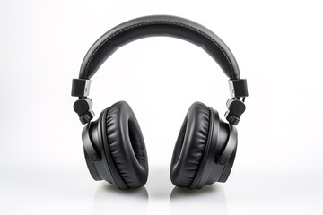 Fototapeta na wymiar Studio headphones isolated on white background