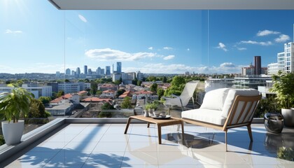 Fototapeta premium balcony of a modern apartment building