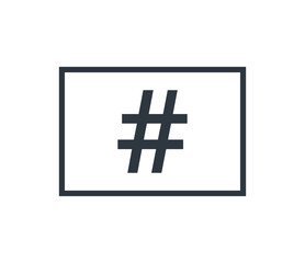 Obraz premium Isolated Model Number Symbol. 