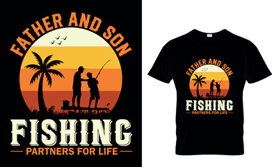 Fishing T-shirt Design and template vector
