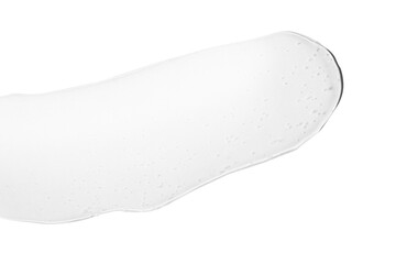 Lots of flowing clear gel, serum. On an empty transparent background.