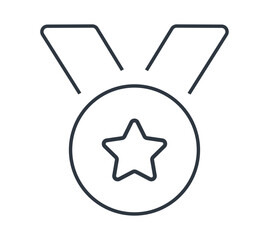 Medal Award Symbol. 
