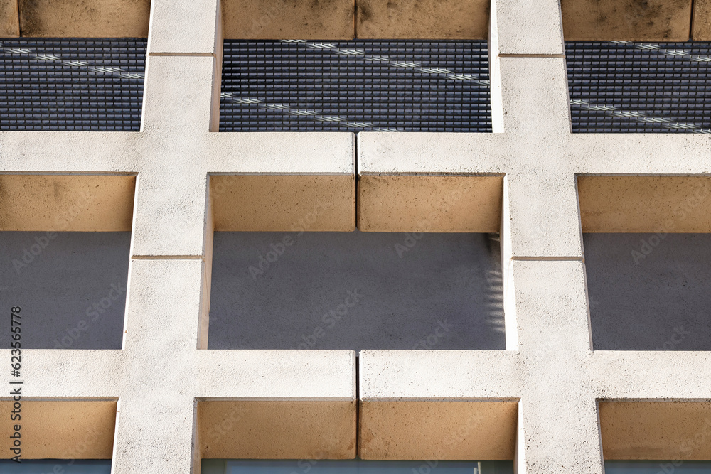 Aufkleber abatract architecture. facade of a modern building.
