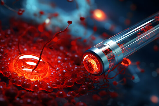 Injection of nanobots into bloodstream