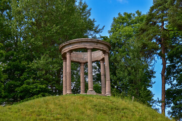 tower in the park in summer