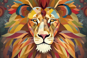 lion head illustration