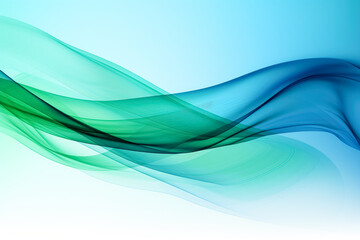 Blue and green color waves background.
