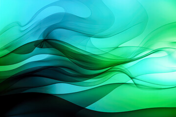 Fototapeta na wymiar Blue and green color waves background.