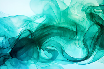 Blue and green color waves background.