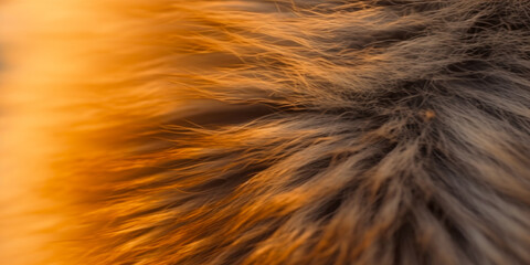 Fototapeta premium Fur of an animal close up - Generative AI