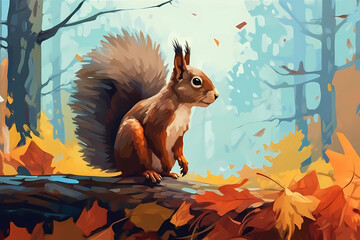squirrel in the forest