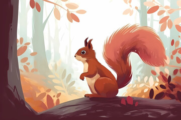 squirrel in the forest