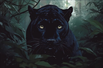 panther in the dark