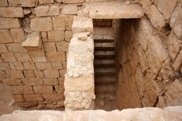 Ruins of an ancient city in the Negev desert