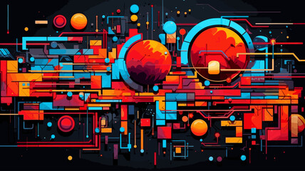 abstract technology background illustration