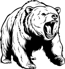 Obraz na płótnie Canvas Bear SVG, Grizzly Bear SVG, Mama Bear SVG, Bear Paw svg, Bear Family svg, Bear Mountain svg, Bear Alaska svg, Bear Sign svg, Care Bear svg