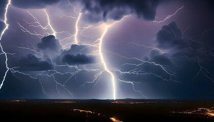 lightning in the sky - Generative AI