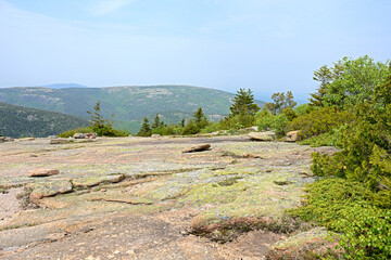 Picturesque mountain landscapes of Acadia National Park. State of Maine. USA