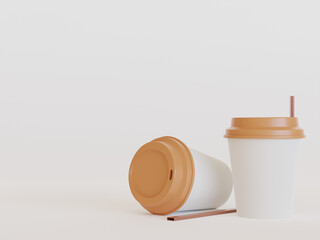 coffee beans and a green coffee cup on a wooden plank