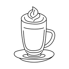 coffee cappuccino latte vector graphics
