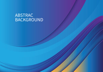 Dominant blue background with a blend of blue, purple and orange