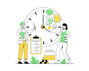 Nutritionist concept illustration