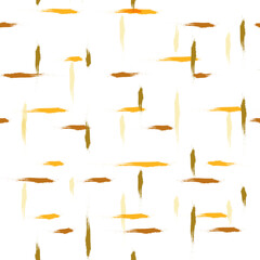 Autumn seamless vector pattern. French farmhouse linen checked texture, hand drawn plaid background.