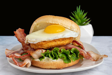 chicken  breast  breakfast sandwich