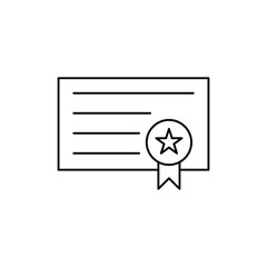 Obraz premium achievement icon. outline icon