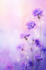 Plakat Lavender flower background. Illustration AI Generative.