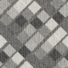 Monochrome Irregularly Knitted Textured Patchwork Pattern