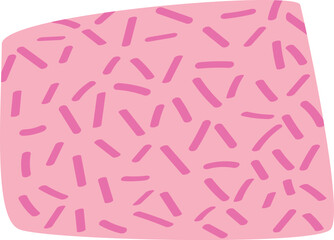 Fototapeta premium Abstract trendy cutout shape with stripes. 
