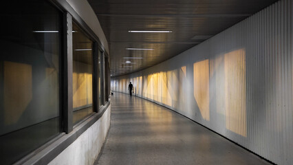 Underground city corridor