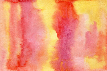 pink red-yellow watercolor background texture