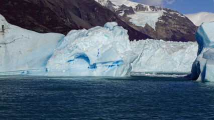 Geleiras no Parque Nacional Perito Moreno. Patag&ocirc;nia Argentina. Gelo