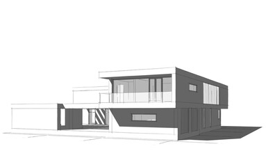 3d render of a house