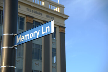 Memory Lane sign