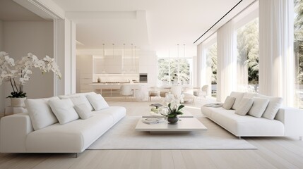Naklejka premium Bold interior design trend paired with a minimalist decor